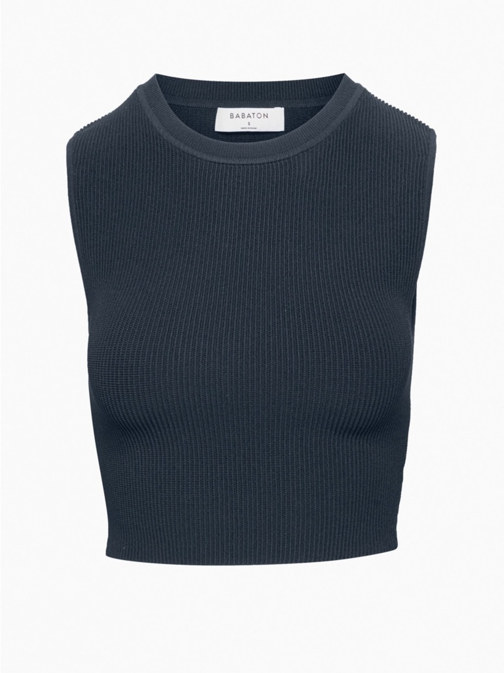 Aritzia Babaton Black Knit Muscle Tank